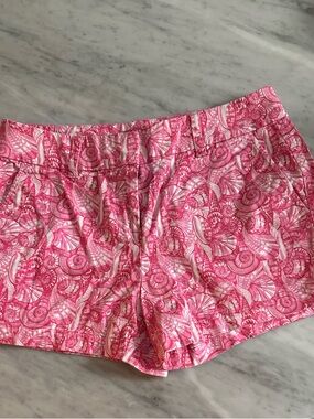 Vineyard Vines Pink Shell-Print Bermuda Shorts